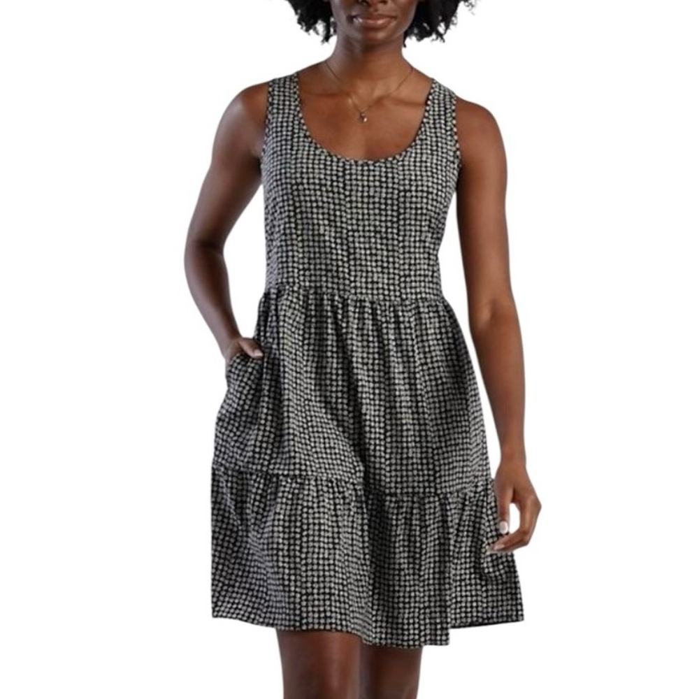 Toad&Co Black and White - Crusher Tiered Sleeveless Dress